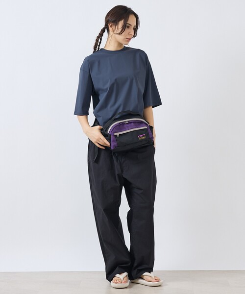 Overland(オーバーランド)の「【OverLand Equipment/オーバーランド・イクイップメント】OL-253004/配色HIPBAG/ヒップバッグ/アウトドア/ユニセックス【WEB限定】(ボディバッグ/ウエストポーチ・メンズ・グレー/ブラック/パープル・フリー)」の4枚目の写真
