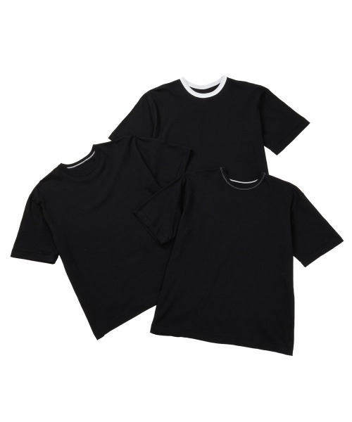 HANES(ヘインズ)の「【Hanes/ヘインズ】レディース 【3枚組】リバーシブルクルーネックTシャツ by THE DODO JEAN(Tシャツ/カットソー・レディース・ブラック/ホワイト/レッド・MEDIUM)」の3枚目の写真