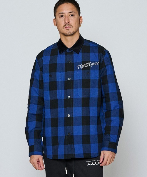 ACANTHUS(アカンサス)の「ms6510-Check Shirts シャツ(MA2668)(シャツ/ブラウス・メンズ・ブルー系その他/チェック・XL/L/M/S)」の2枚目の写真