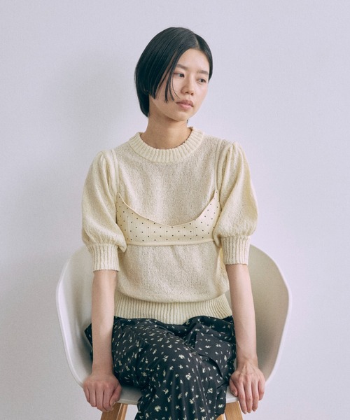 EN NEUME(エンノイム)の「Petit Dot Bra Top(その他トップス・レディース・オフホワイト/ブルー/ネイビー/イエロー・FREE)」の11枚目の写真