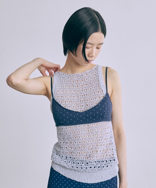 EN NEUME(エンノイム)の「Petit Dot Bra Top(その他トップス・レディース・オフホワイト/ブルー/ネイビー/イエロー・FREE)」の18枚目の写真