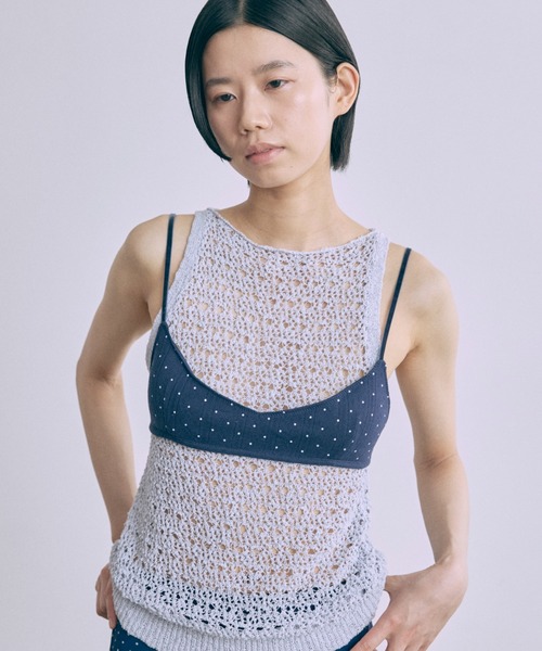EN NEUME(エンノイム)の「Petit Dot Bra Top(その他トップス・レディース・オフホワイト/ブルー/ネイビー/イエロー・FREE)」の17枚目の写真