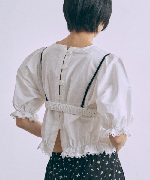 EN NEUME(エンノイム)の「Petit Dot Bra Top(その他トップス・レディース・オフホワイト/ブルー/ネイビー/イエロー・FREE)」の9枚目の写真