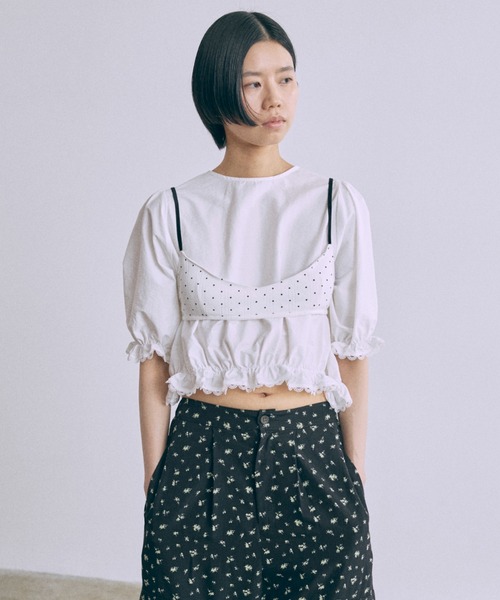 EN NEUME(エンノイム)の「Petit Dot Bra Top(その他トップス・レディース・オフホワイト/ブルー/ネイビー/イエロー・FREE)」の10枚目の写真