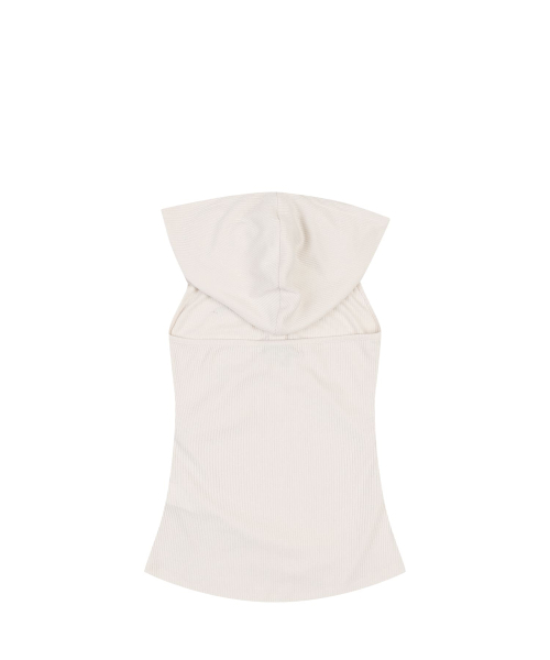 ORDINARY HOLIDAY（オーディナリー ホリデー）の「SLEEVELESS HOODIE [IVORY]（Tシャツ/カットソー・レディース・その他・FREE）」の4枚目の写真