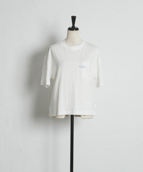 &. NOSTALGIA(アンドドットノスタルジア)の「Guau!刺繍Tシャツ(Tシャツ/カットソー・レディース・オフホワイト/ブラック・M)」の21枚目の写真