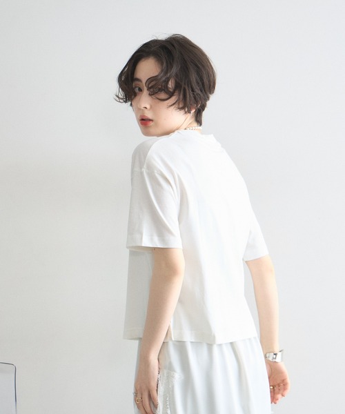 &. NOSTALGIA(アンドドットノスタルジア)の「Guau!刺繍Tシャツ(Tシャツ/カットソー・レディース・オフホワイト/ブラック・M)」の10枚目の写真