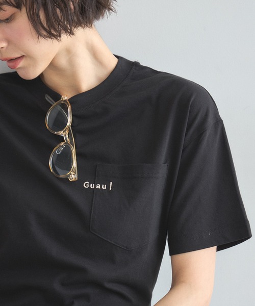 &. NOSTALGIA(アンドドットノスタルジア)の「Guau!刺繍Tシャツ(Tシャツ/カットソー・レディース・オフホワイト/ブラック・M)」の17枚目の写真