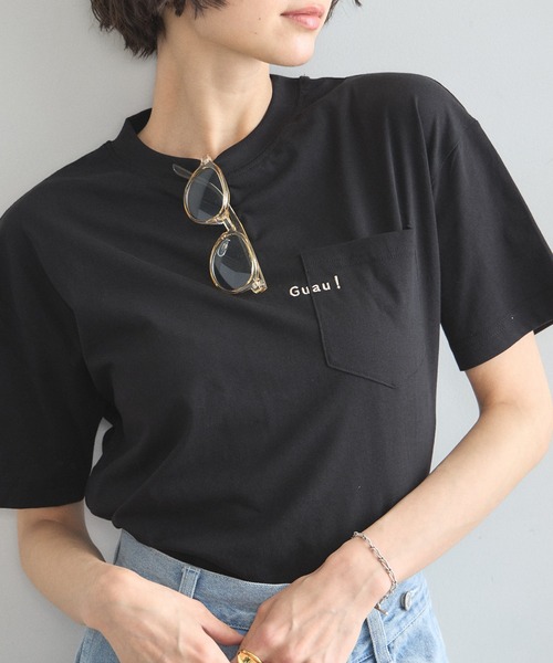 &. NOSTALGIA(アンドドットノスタルジア)の「Guau!刺繍Tシャツ(Tシャツ/カットソー・レディース・オフホワイト/ブラック・M)」の18枚目の写真