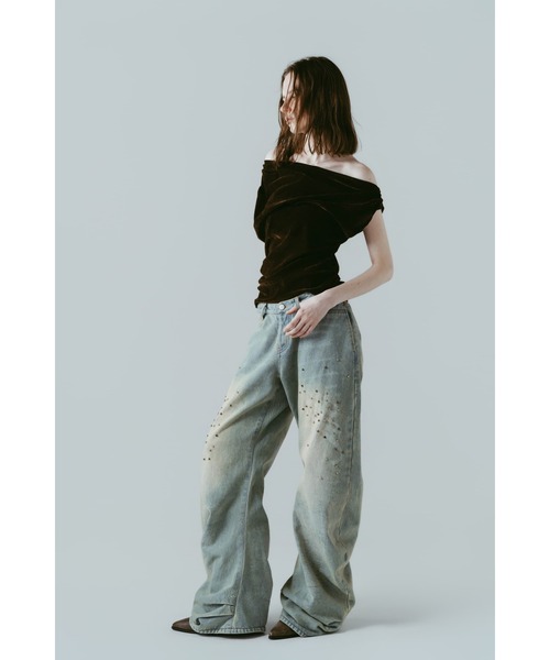 Knuth Marf(クヌースマーフ)の「sheer velour top(Tシャツ/カットソー・レディース・グレー/ブラウン/ブラック・FREE)」の16枚目の写真