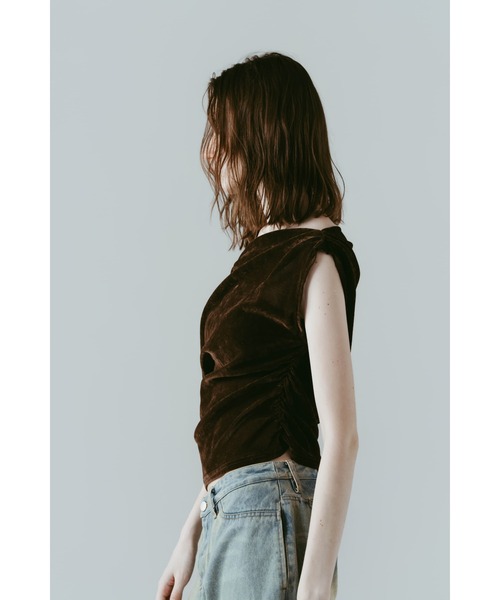 Knuth Marf(クヌースマーフ)の「sheer velour top(Tシャツ/カットソー・レディース・グレー/ブラウン/ブラック・FREE)」の19枚目の写真