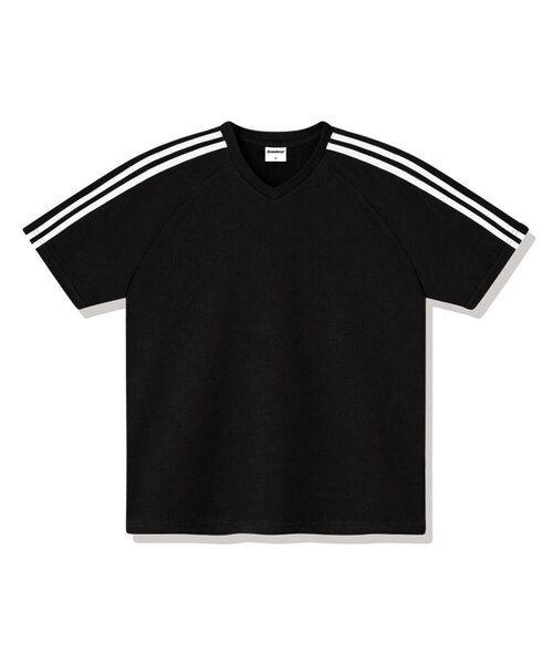 ANEWBROS（アニュブロス）の「フレイヤトラックVネック半袖Tシャツ4カラー[ANSV_1501]（Tシャツ/カットソー・レディース・ネイビー/ブラック/アイボリー/ピンク・LARGE/X-LARGE/SMALL/MEDIUM）」の2枚目の写真