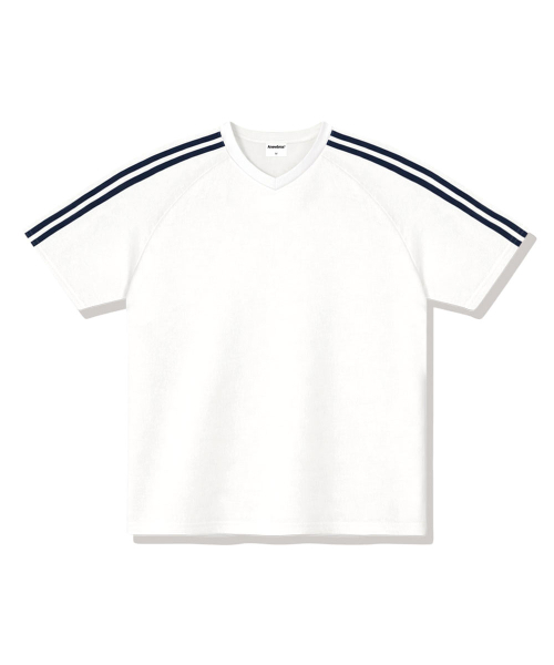 ANEWBROS（アニュブロス）の「フレイヤトラックVネック半袖Tシャツ4カラー[ANSV_1501]（Tシャツ/カットソー・レディース・ネイビー/ブラック/アイボリー/ピンク・LARGE/X-LARGE/SMALL/MEDIUM）」の5枚目の写真