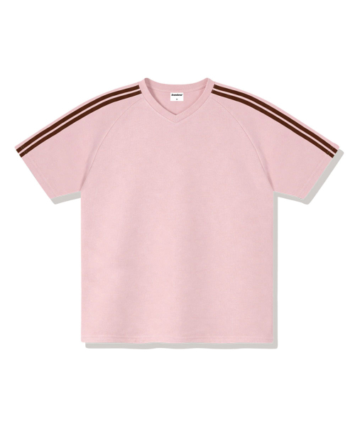 ANEWBROS（アニュブロス）の「フレイヤトラックVネック半袖Tシャツ4カラー[ANSV_1501]（Tシャツ/カットソー・レディース・ネイビー/ブラック/アイボリー/ピンク・LARGE/X-LARGE/SMALL/MEDIUM）」の6枚目の写真