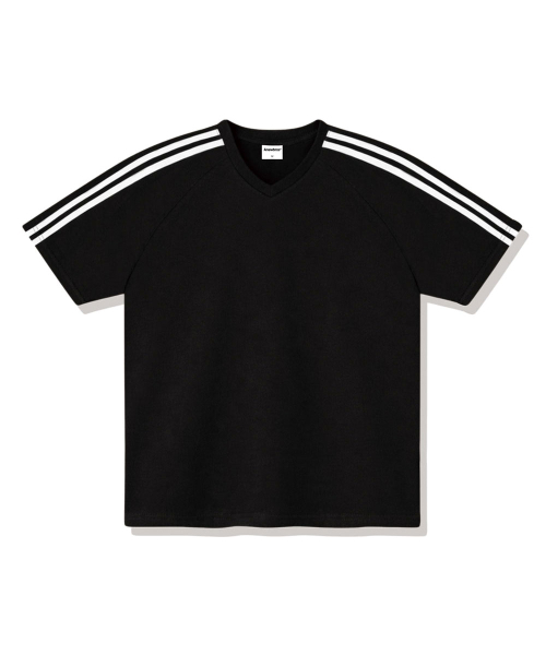 ANEWBROS（アニュブロス）の「フレイヤトラックVネック半袖Tシャツ4カラー[ANSV_1501]（Tシャツ/カットソー・レディース・ネイビー/ブラック/アイボリー/ピンク・LARGE/X-LARGE/SMALL/MEDIUM）」の8枚目の写真