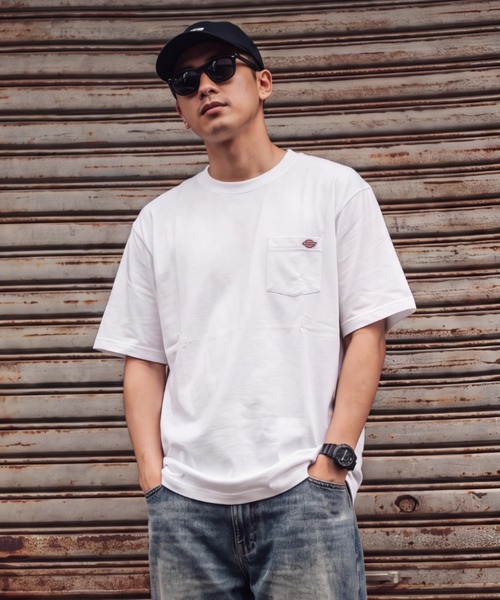 Dickies(ディッキーズ)の「【T19】【DICKIES/ディッキーズ】SHORT-SLEEVE HEAVYWEIGHT TEE(Tシャツ/カットソー・メンズ・ホワイト・X-LARGE)」の1枚目の写真