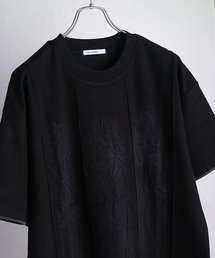 フェイクレイヤード 半袖サマーニット
