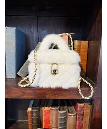 EVRIS | フェイクファーキルティングバニティ-BAG(ショルダーバッグ)