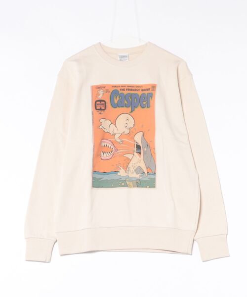 Rendez-Vous(ランデヴー)の「【 CASPER 】 キャスパー クルーネックスウェット コミック 26S5(スウェット・レディース・アイボリー・LARGE)」の1枚目の写真