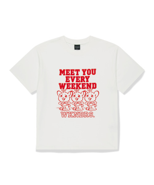 WKNDRS(ウィーキャンドース)の「WEEKEND T-SHIRT (WHITE)(Tシャツ/カットソー・レディース・その他・X-LARGE/SMALL/MEDIUM/LARGE)」の1枚目の写真