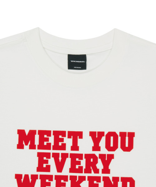 WKNDRS(ウィーキャンドース)の「WEEKEND T-SHIRT (WHITE)(Tシャツ/カットソー・レディース・その他・X-LARGE/SMALL/MEDIUM/LARGE)」の3枚目の写真