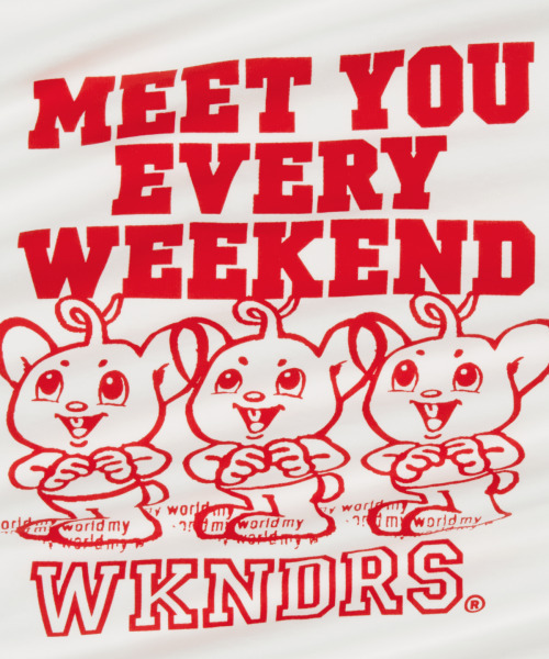 WKNDRS(ウィーキャンドース)の「WEEKEND T-SHIRT (WHITE)(Tシャツ/カットソー・レディース・その他・X-LARGE/SMALL/MEDIUM/LARGE)」の5枚目の写真