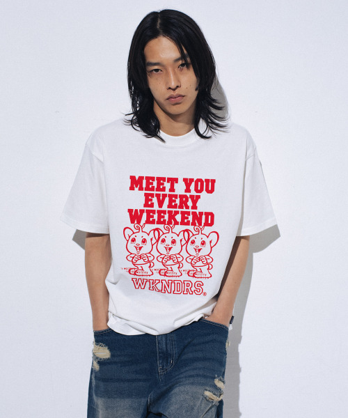 WKNDRS(ウィーキャンドース)の「WEEKEND T-SHIRT (WHITE)(Tシャツ/カットソー・レディース・その他・X-LARGE/SMALL/MEDIUM/LARGE)」の6枚目の写真