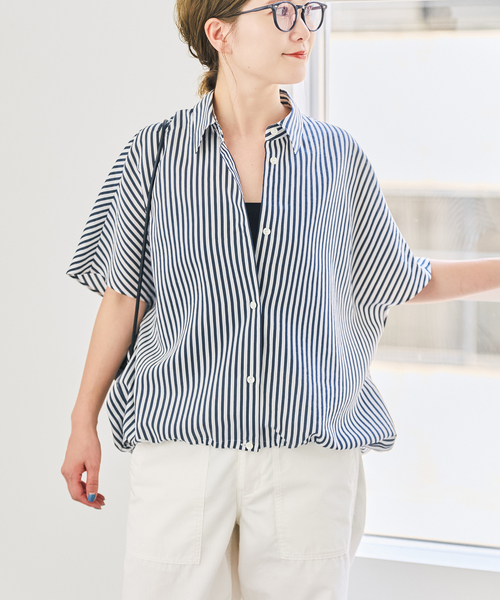 Spick & Span(スピックアンドスパン)の「エアリーストライプドルマンシャツ(シャツ/ブラウス・レディース・その他9/その他8・FREE)」の18枚目の写真