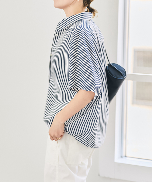 Spick & Span(スピックアンドスパン)の「エアリーストライプドルマンシャツ(シャツ/ブラウス・レディース・その他9/その他8・FREE)」の20枚目の写真
