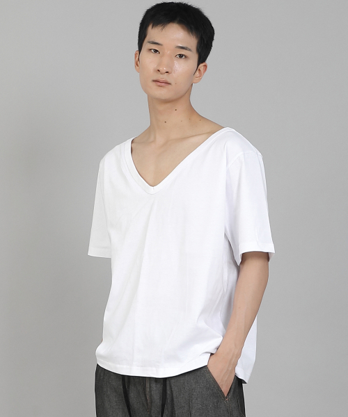 SAINTCREW(セントクルー)の「無地BIG Vネック16sコットン半袖TシャツBIGV-893ホワイト(Tシャツ/カットソー・メンズ・その他・LARGE/MEDIUM/X-LARGE/XX-LARGE/XXXX-LARGE/XXX-LARGE)」の7枚目の写真