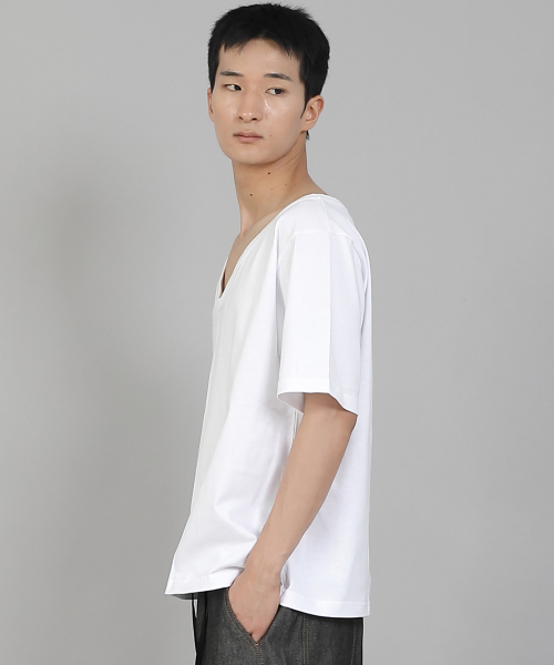SAINTCREW(セントクルー)の「無地BIG Vネック16sコットン半袖TシャツBIGV-893ホワイト(Tシャツ/カットソー・メンズ・その他・LARGE/MEDIUM/X-LARGE/XX-LARGE/XXXX-LARGE/XXX-LARGE)」の8枚目の写真