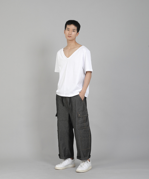 SAINTCREW(セントクルー)の「無地BIG Vネック16sコットン半袖TシャツBIGV-893ホワイト(Tシャツ/カットソー・メンズ・その他・LARGE/MEDIUM/X-LARGE/XX-LARGE/XXXX-LARGE/XXX-LARGE)」の14枚目の写真