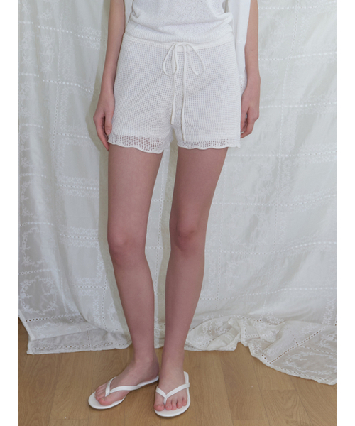 RE_L(リエル)の「Sloe knit shorts (ivory)(その他パンツ・レディース・その他・MEDIUM/SMALL)」の1枚目の写真
