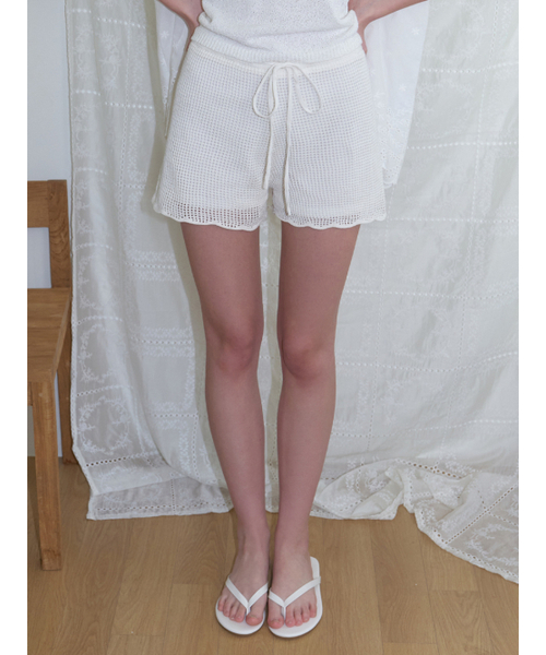 RE_L(リエル)の「Sloe knit shorts (ivory)(その他パンツ・レディース・その他・MEDIUM/SMALL)」の2枚目の写真