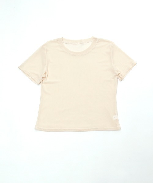 Rejoule(リジュール)の「半袖チュール メッシュシアートップス(Tシャツ/カットソー・レディース・ホワイト/ブラック/チャコールグレー/アイボリー/ブラウン/モカ・FREE)」の21枚目の写真