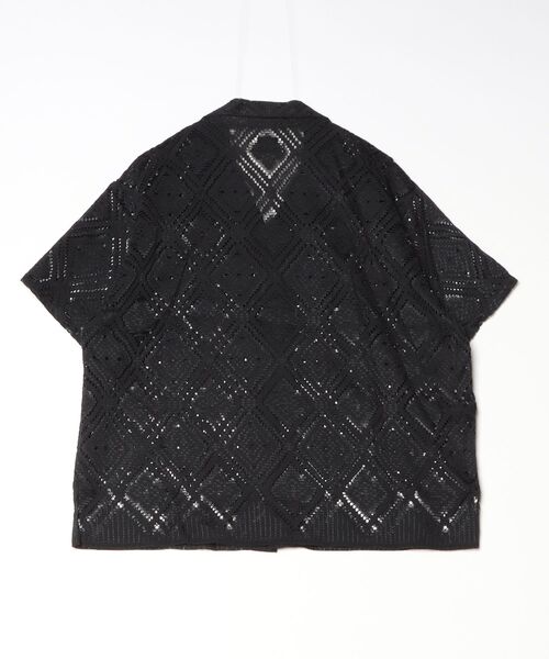 superNova.（スーパーノヴァ）の「【superNova.】Aloha shirt - Diamond raschel lace（シャツ/ブラウス・メンズ・ブラック・S/M）」の2枚目の写真