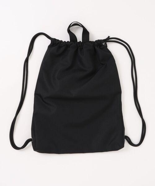 VIBGYOR(ヴィブジョー)の「Philip Lumbang ナップサック 巾着バッグ(ST)(バックパック/リュック・メンズ・ブラック×ホワイト/ブラック×ブラック・FREE)」の3枚目の写真
