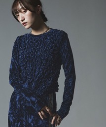 クラッシュ ベロア シャーリング トップス / Crash Velvet Shearling Tops
