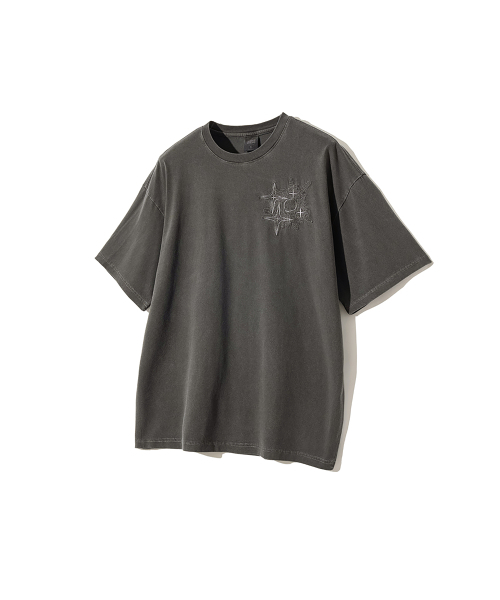 GAKKAI UNIONS(ガッカイユニオンズ)の「クラムブルピグメントアプリケ半袖Tシャツチャコール(Tシャツ/カットソー・レディース・その他・MEDIUM/LARGE)」の4枚目の写真