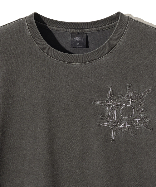 GAKKAI UNIONS(ガッカイユニオンズ)の「クラムブルピグメントアプリケ半袖Tシャツチャコール(Tシャツ/カットソー・レディース・その他・MEDIUM/LARGE)」の5枚目の写真