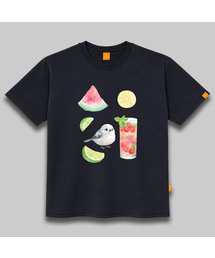 フルーツ-ティー 半袖Tシャツ 男女共用 ビッグサイズ