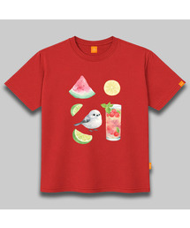 フルーツ-ティー 半袖Tシャツ 男女共用 ビッグサイズ