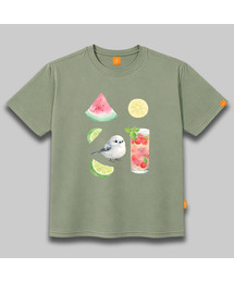 フルーツ-ティー 半袖Tシャツ 男女共用 ビッグサイズ