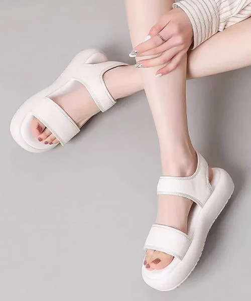 Miniministore(ミニミニストア)の「ベルトサンダル スポーツサンダル 夏(サンダル・レディース・ホワイト/ブラック・23.5cm/23.0cm/22.5cm/25.0cm/24.5cm/24.0cm)」の10枚目の写真