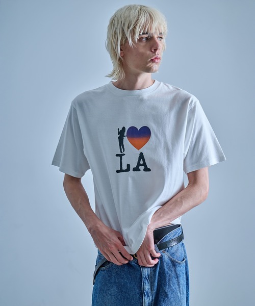 FRUIT OF THE LOOM(フルーツオブザルーム)の「I LOVE LA Tシャツ(Tシャツ/カットソー・メンズ・ホワイト/ネイビー/ブラック・M/XL/L)」の13枚目の写真