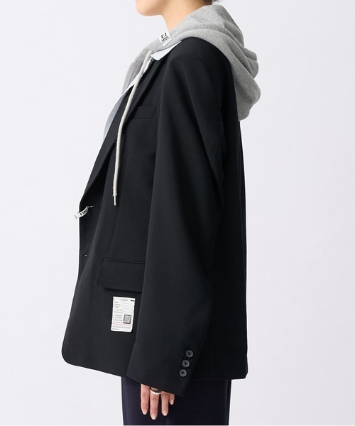 Maison MIHARA YASUHIRO(メゾンミハラヤスヒロ)の「【MIHARAYASUHIRO/ミハラヤスヒロ】THREE LAYERED JACKET/スリーレイヤードジャケット(テーラードジャケット・レディース・ブラック・36)」の4枚目の写真