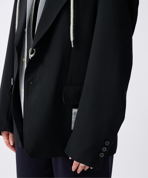 Maison MIHARA YASUHIRO(メゾンミハラヤスヒロ)の「【MIHARAYASUHIRO/ミハラヤスヒロ】THREE LAYERED JACKET/スリーレイヤードジャケット(テーラードジャケット・レディース・ブラック・36)」の8枚目の写真