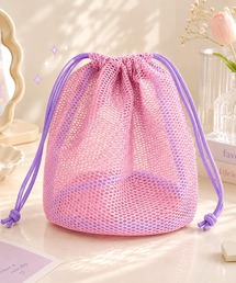 LESRIRE / 韓国ポップメッシュ巾着バッグ L9350