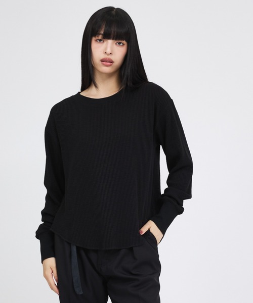 Russell Athletic(ラッセルアスレティック)の「【RUSSELL ATHLETIC/ラッセル アスレチック】スラブリブタンク&ロンTセット/Slub Rib Tank &LS T Set/レイヤー(Tシャツ/カットソー・レディース・グリーン/チャコールグレー/ブラウン・フリー)」の9枚目の写真