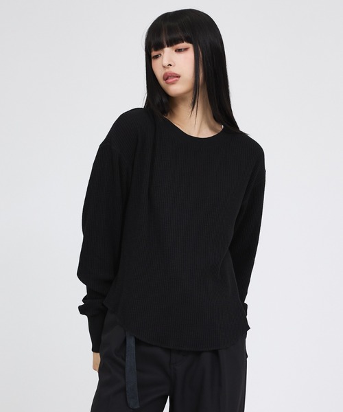 Russell Athletic(ラッセルアスレティック)の「【RUSSELL ATHLETIC/ラッセル アスレチック】スラブリブタンク&ロンTセット/Slub Rib Tank &LS T Set/レイヤー(Tシャツ/カットソー・レディース・グリーン/チャコールグレー/ブラウン・フリー)」の10枚目の写真